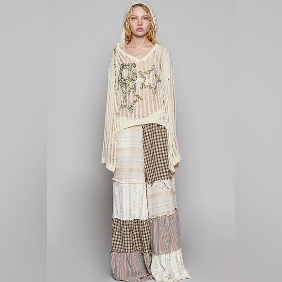 POL Cream and Yellow Knit Hoodie - Picture 7 of 7